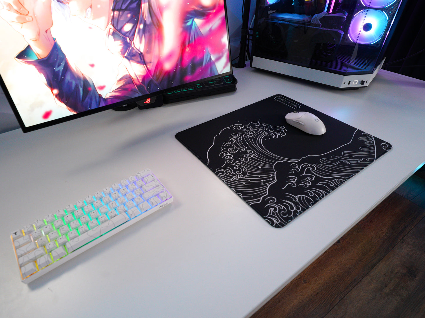 THE WAVE ZWART (45 x 40 cm)